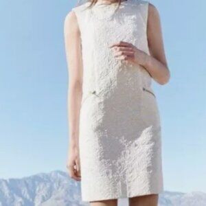 J. Crew Ivory Sleeveless Textured Cocktail Dress (New w/Tags)